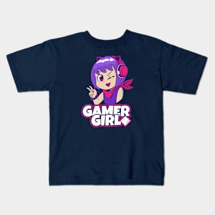 Gamer Girl Kawaii Style Kids T-Shirt